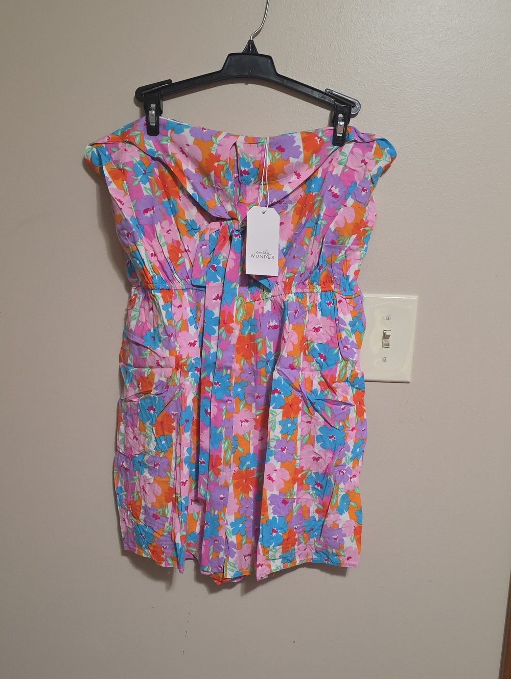 Wonder Pink Floral Strapless Jumpsuit